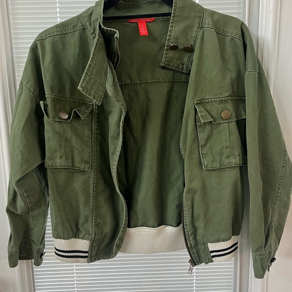 Chelsea & Violet Olive Green Military Jacket - Picture 3 of 4
